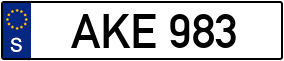Truck License Plate